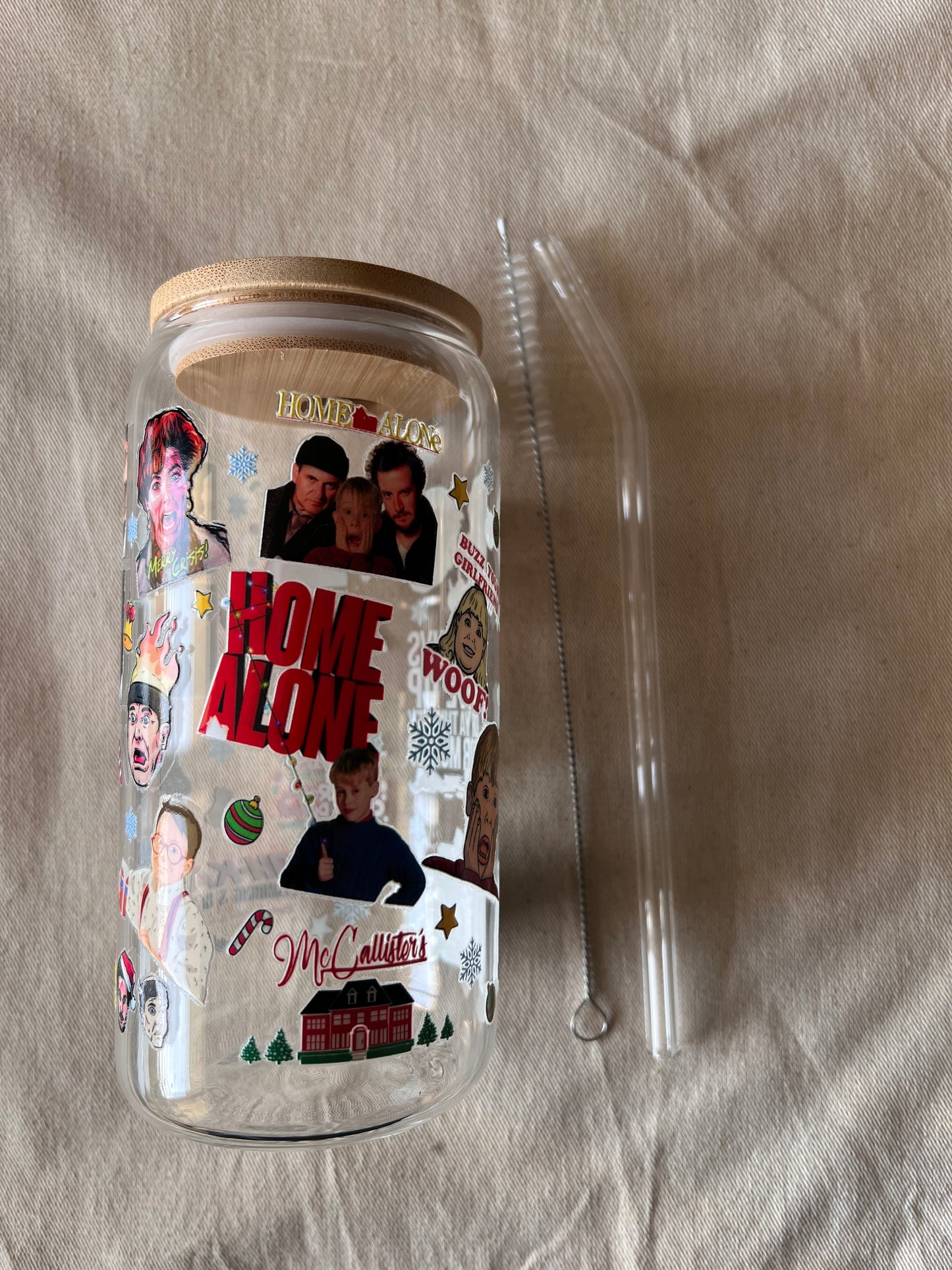 Box Home Alone | Sweat-Shirt, Tote Bag & Verre avec couvercle en bambou