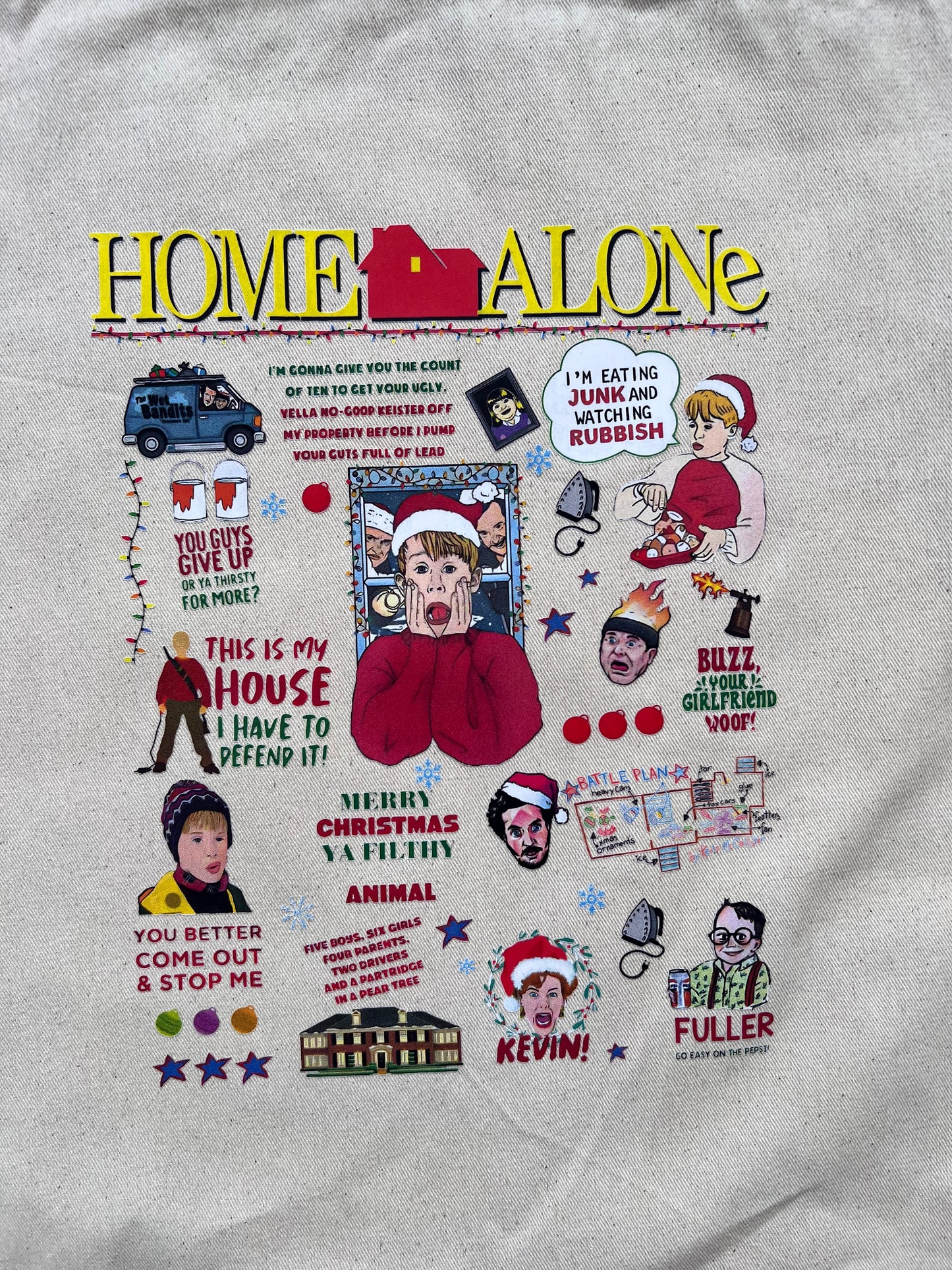 Box Home Alone | Sweat-Shirt, Tote Bag & Verre avec couvercle en bambou