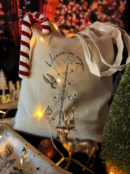 Box Noël - Harry Potter | Sweat-Shirt, Tote Bag & Verre avec couvercle en bambou