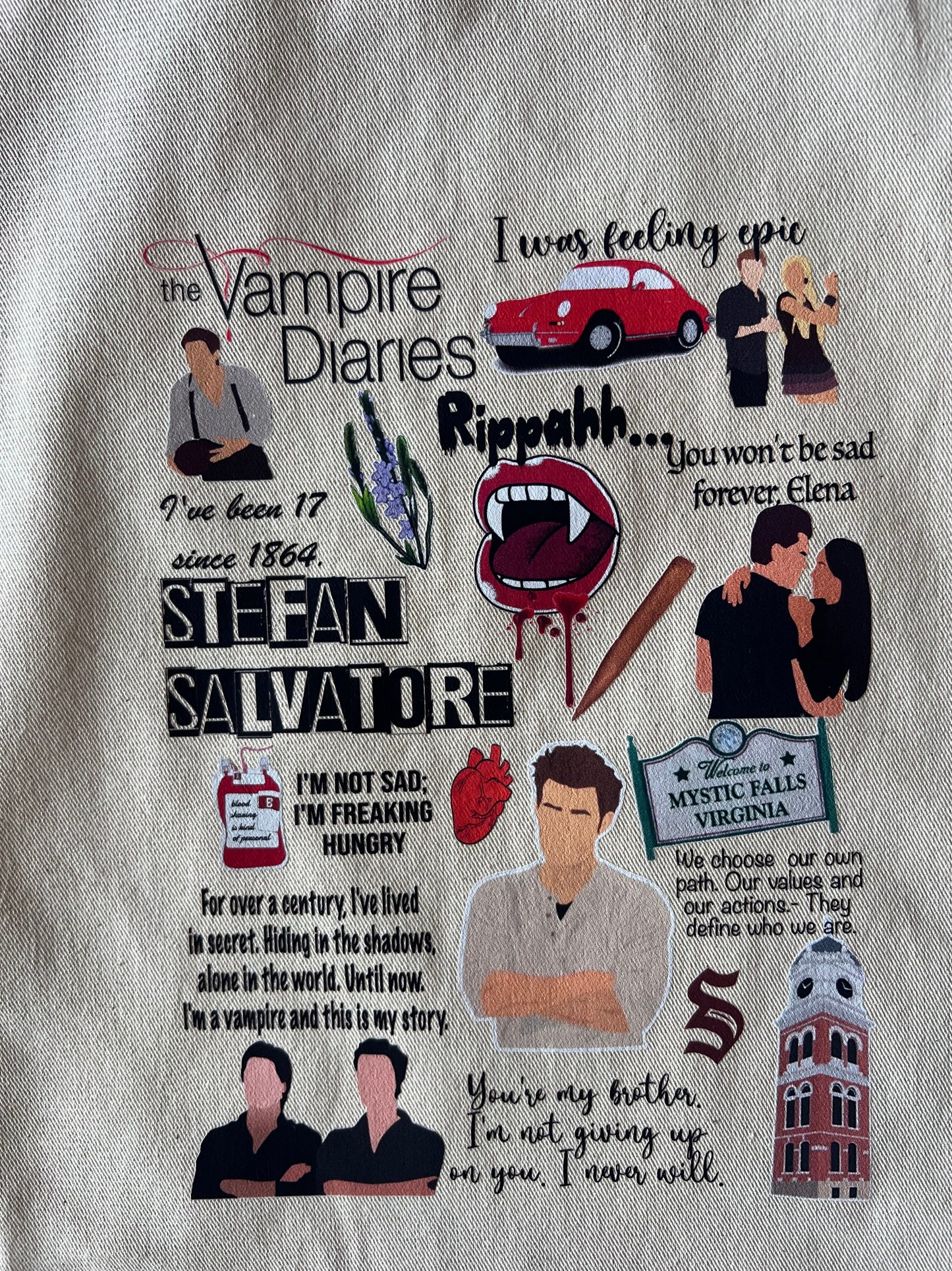 Tote Bag - Stefan Salvatore - (Vampire Diaries)